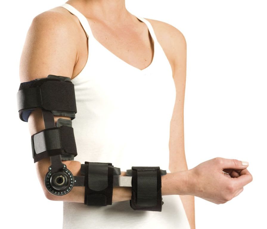 Elbow splint (orthopedic immobilization) / articulated Mayo Clinic Elbow Brace Aircast