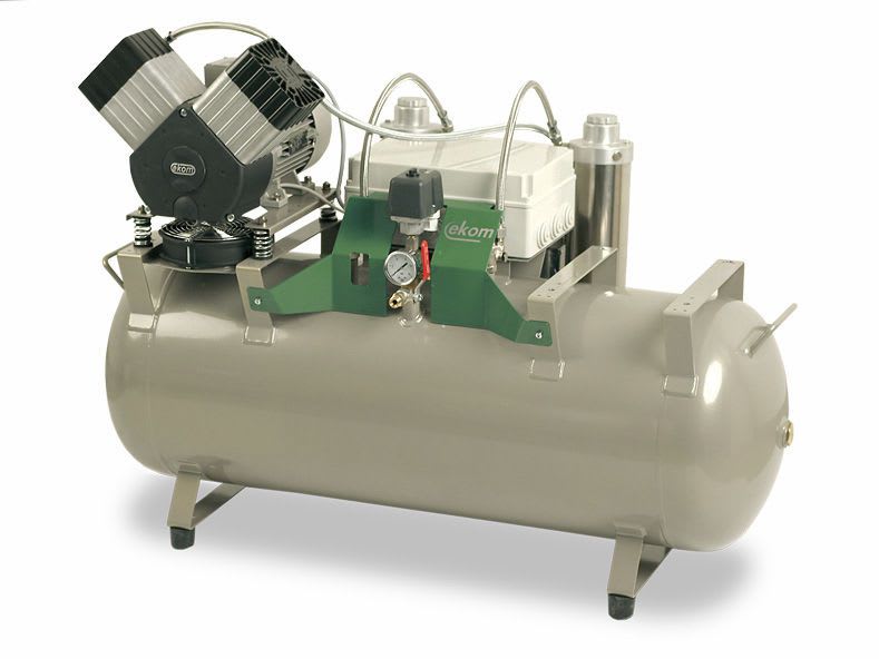 Medical compressor / for dental units / piston / oil-free 110 L | DK50 2V/ 110 EKOM spol