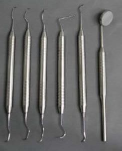 Veterinary periodontal instrument kit DIPLOMATE - DTP10619 Dentalaire