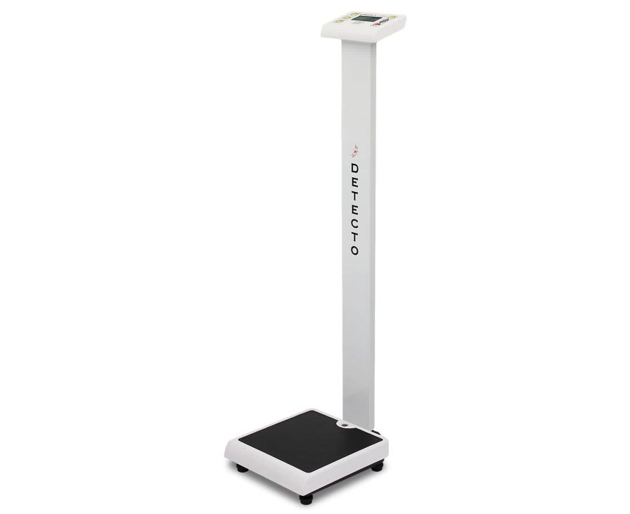 Electronic patient weighing scale / column type / with BMI calculation 250 kg | PD300 Detecto Scale