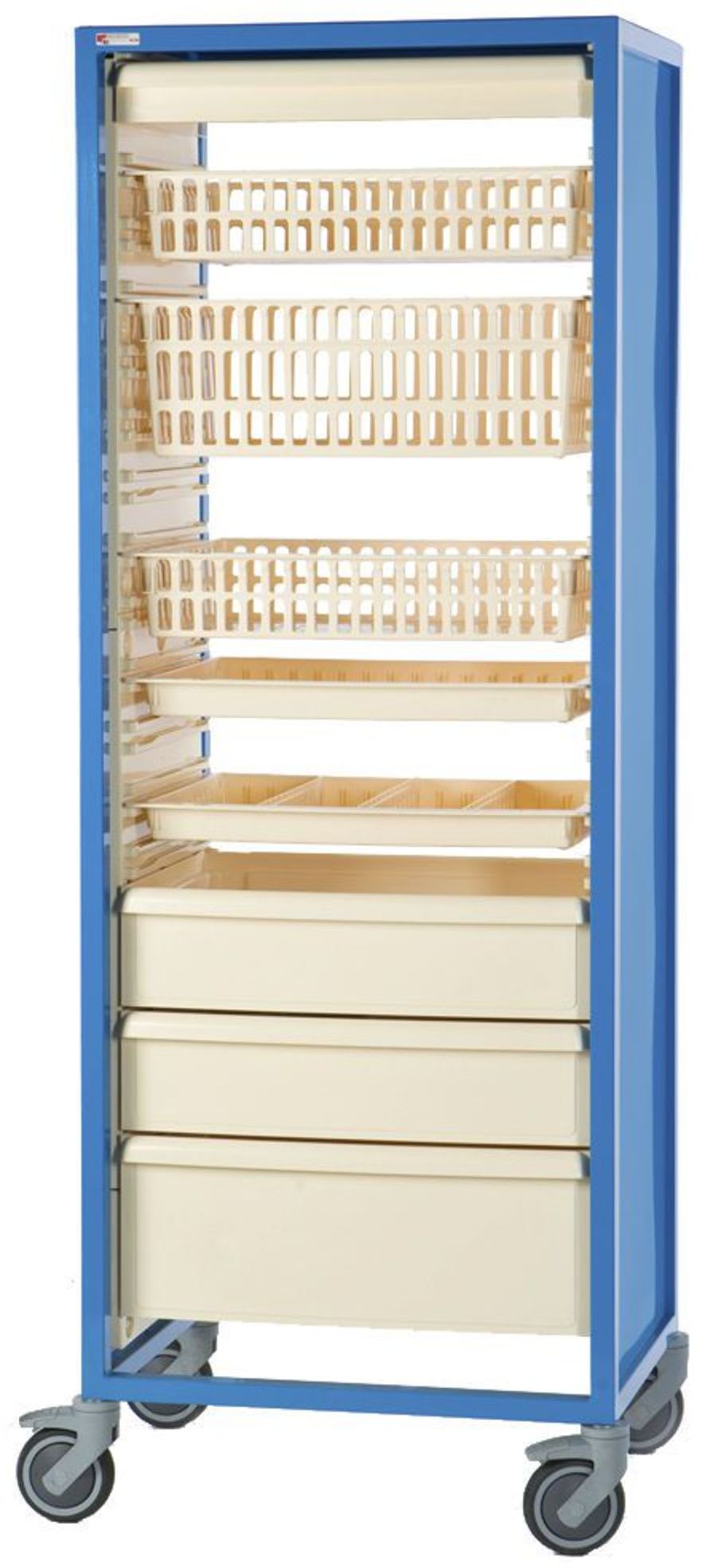 Medical cabinet / storage / for healthcare facilities / on casters LOR400, LOR 600 Allibert Medical SAS