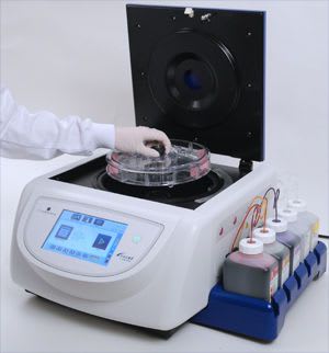 Gram staining bacterial identification system PREVI® Color Biomérieux