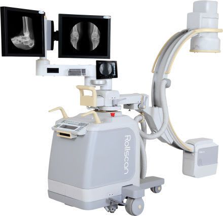 Mobile C-arm / with integrated video monitor HF 59R Allengers Medical Systems