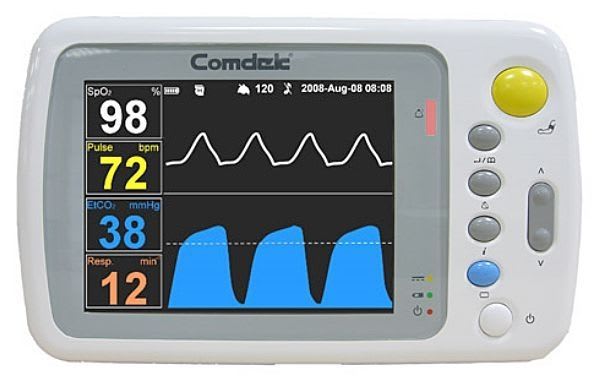Pulse oximeter with separate sensor / handheld / with capnograph 0 - 100% SpO2 | MD-850 Comdek Industrial