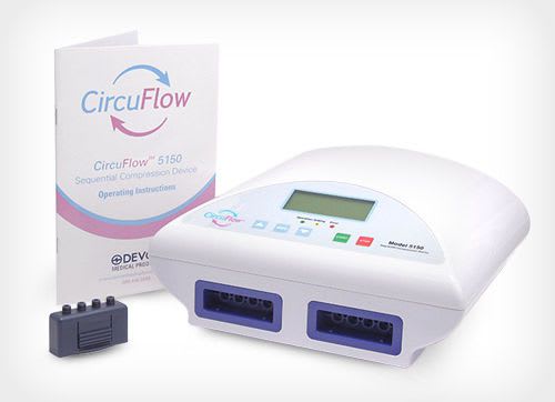 Pressure therapy unit (physiotherapy) / 8 independent cells CircuFlow™ 5150 Devon Medical Products