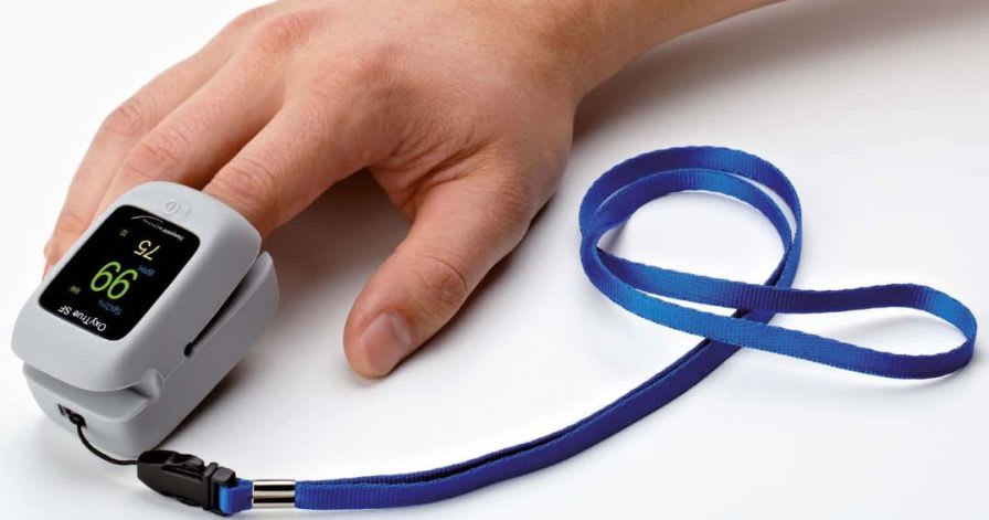 Fingertip pulse oximeter / compact OxyTrue® SF Bluepoint Medical