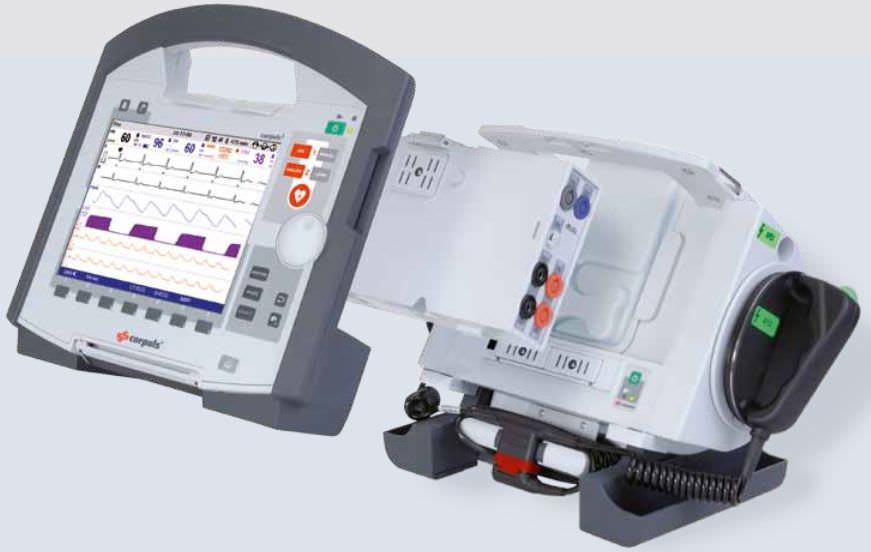 Semi-automatic external defibrillator / with modular multi-parameter monitor corpuls³ Corpuls