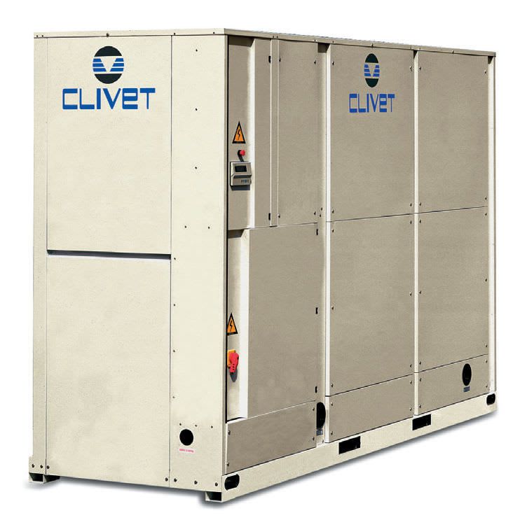 Air-cooled water chiller / for healthcare facilities 100 - 144 kW | WRA CLIVET