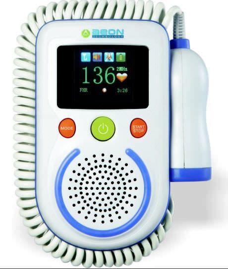 Fetal doppler / pocket / with heart rate monitor 2 MHz | A100C Shenzhen Aeon Technology