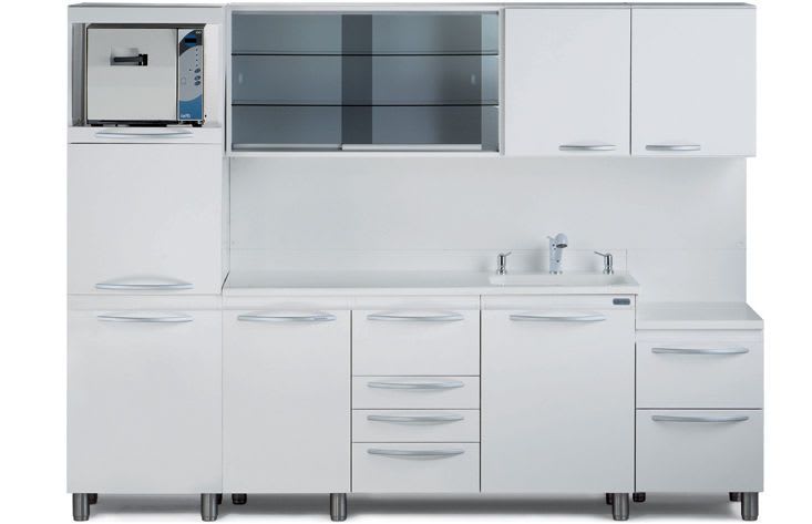 Sterilization cabinet / dental / with sink SST SARATOGA S.p.A.