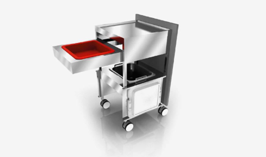 Treatment trolley / stainless steel / 2-shelf S_elect SARATOGA S.p.A.