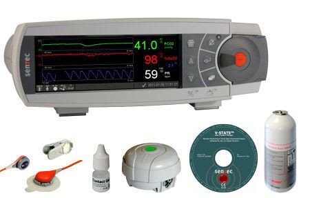 Transcutaneous pressure monitor / carbon dioxide / with SpO2 SDMS SenTec AG