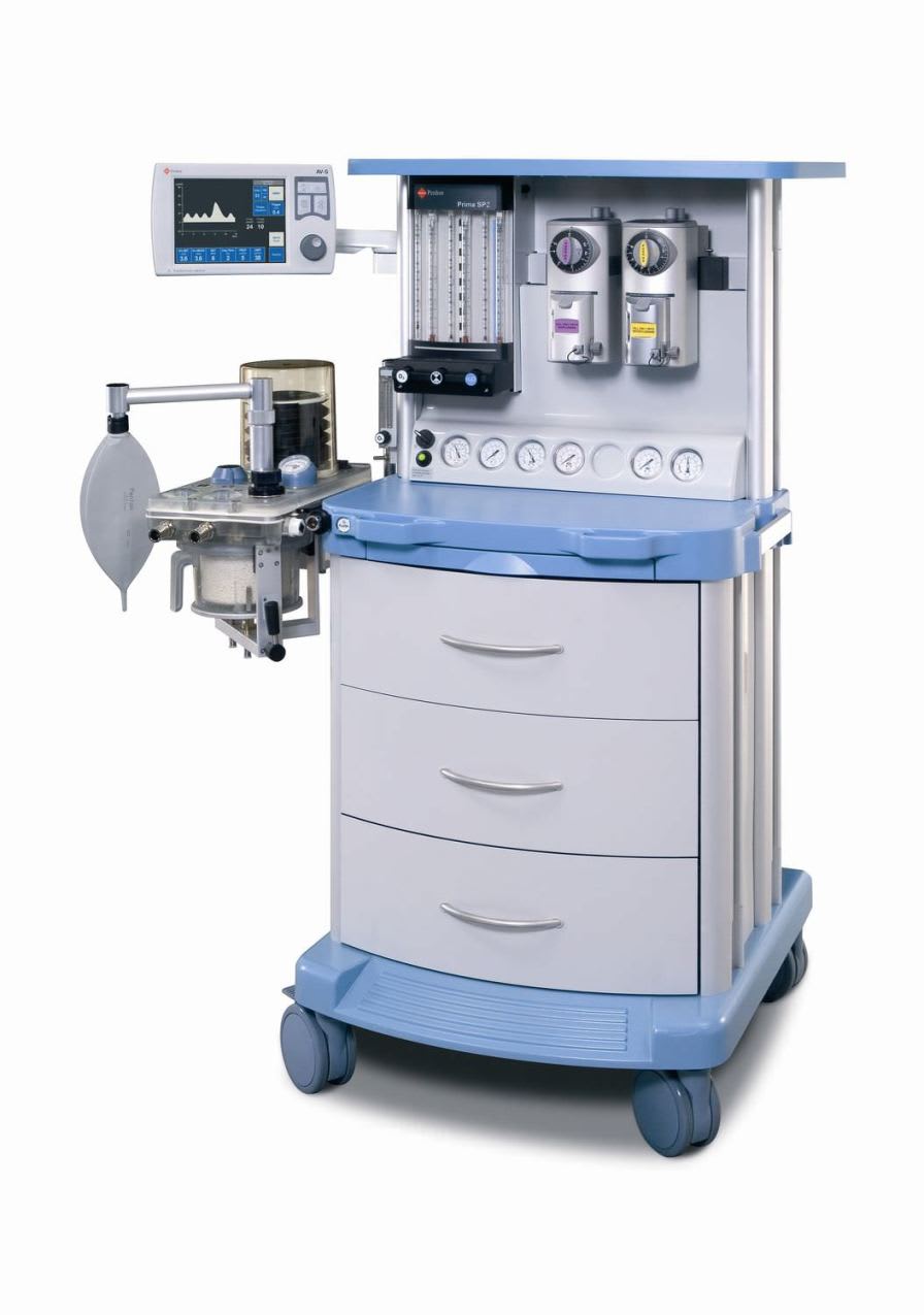 Anesthesia workstation with gas blender / 6-tube Prima SP2 Penlon