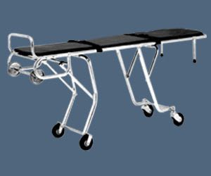Mortuary stretcher trolley / height-adjustable / mechanical / 1-section F24 Mortech Manufacturing