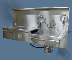 Mortuary washing unit wall-mount 1036-8-R Mortech Manufacturing