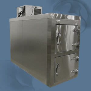 2-body refrigerated mortuary cabinet 38°F | 1036-R100 Mortech Manufacturing