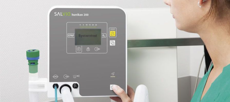Resuscitation ventilator / CPAP hurrikan 200 Salvia Lifetec Geräte für Medizintechnik