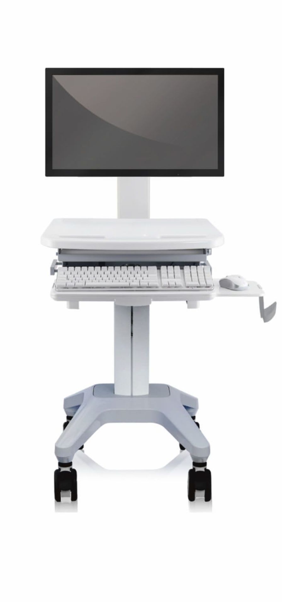 Medical computer cart / height-adjustable / battery-powered MCT-MA101 Onyx Healthcare Inc