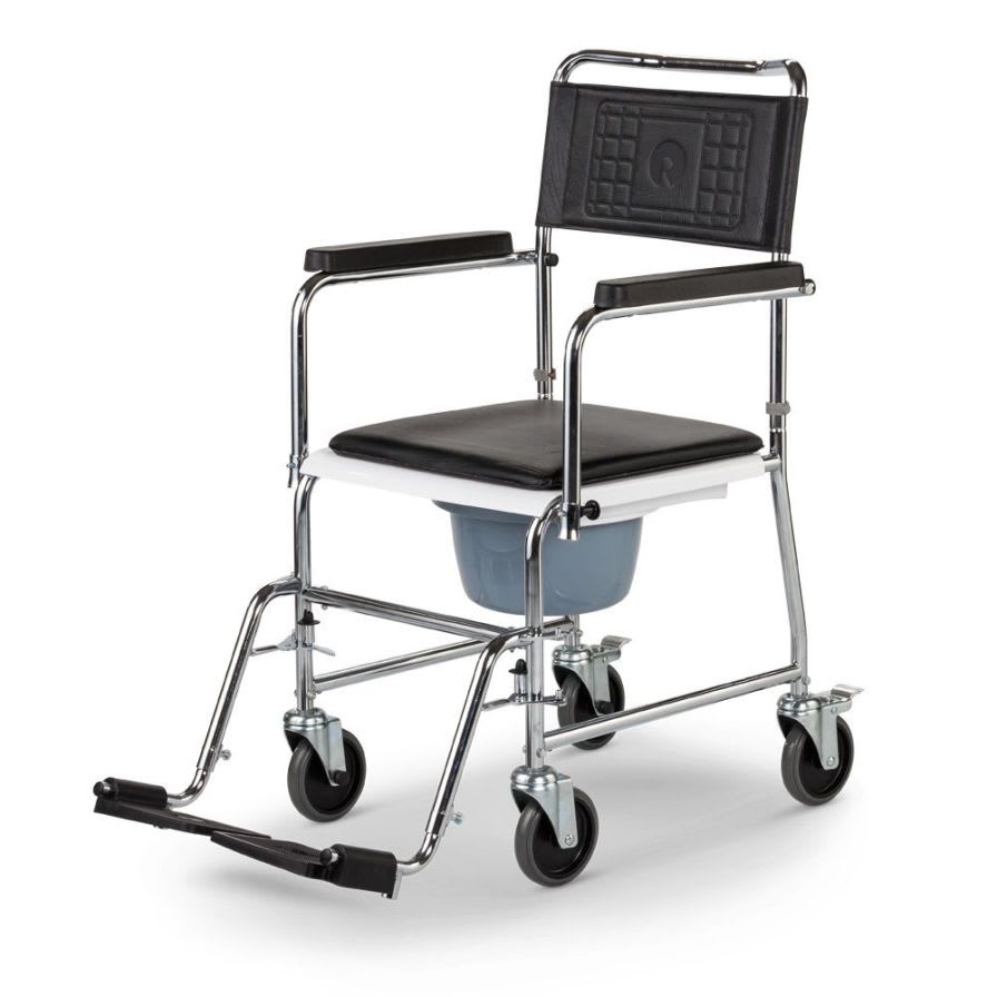 Shower chair / on casters / with bucket HCDA Meyra - Ortopedia