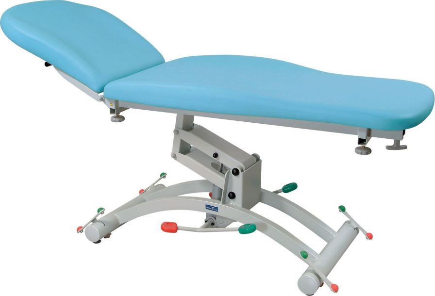 Hydraulic examination table / height-adjustable / on casters / 2-section 200 kg | HYDRO 1050 Series Promotal