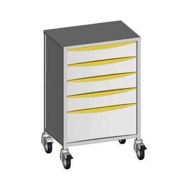 Anesthesia trolley / stainless steel / 4-drawer 44650 Promotal