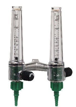Air double flow meter / variable-area / plug-in type 1-15 L/min Ohio Medical