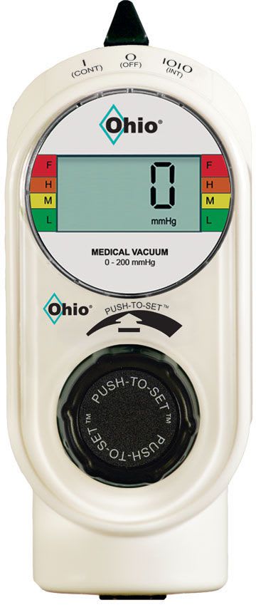 Vacuum regulator / plug-in type / digital PUSH-TO-SET™ Ohio Medical