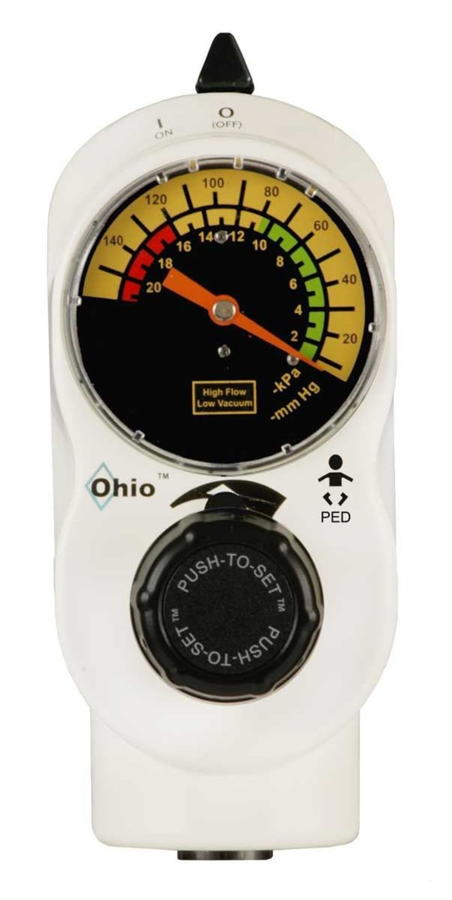Vacuum regulator / plug-in type / pediatric PUSH-TO-SET™ 1234 (ISO/CE) Ohio Medical