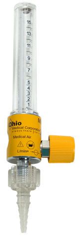 Air flowmeter / variable-area / plug-in type 1-15 L/min | 7700 Series Ohio Medical