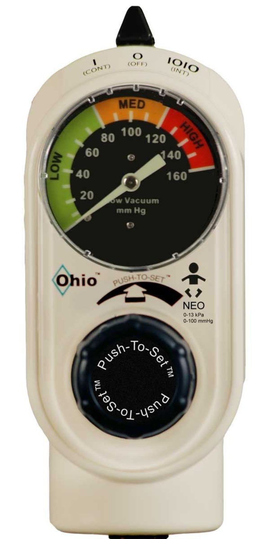 Vacuum regulator / plug-in type / pediatric PUSH-TO-SET™ NEO Ohio Medical