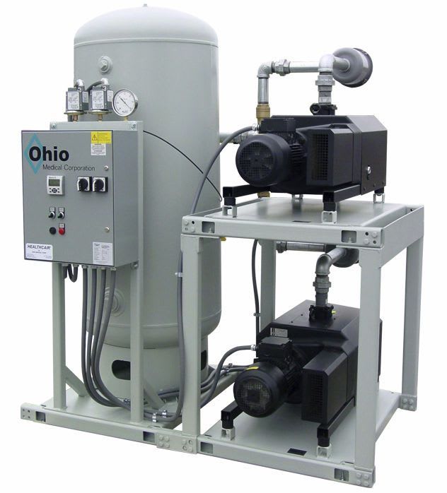 Medical vacuum system / rotary claw / oil-free Ohio Medical
