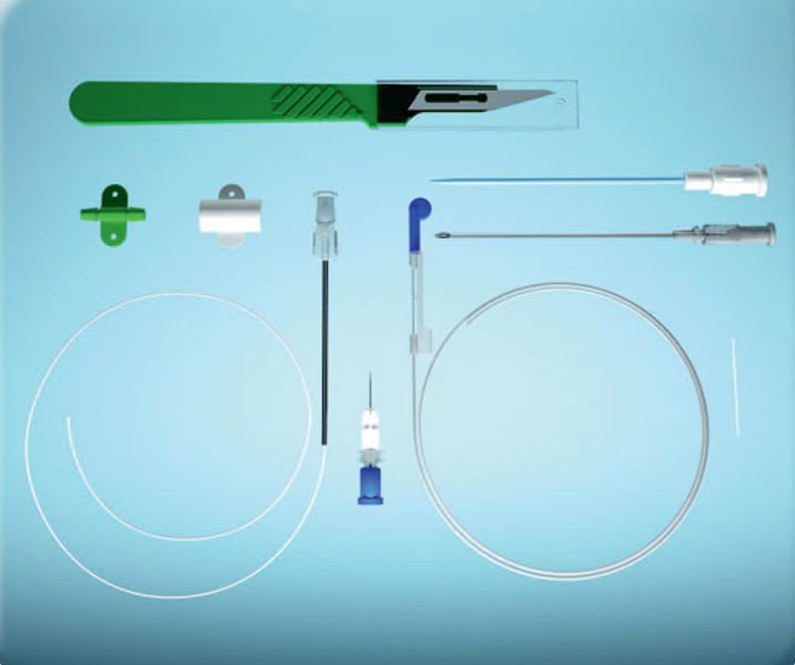 Tunneling venous catheter set / central venous / single-lumen HASSELCATH® PRODIMED - PLASTIMED