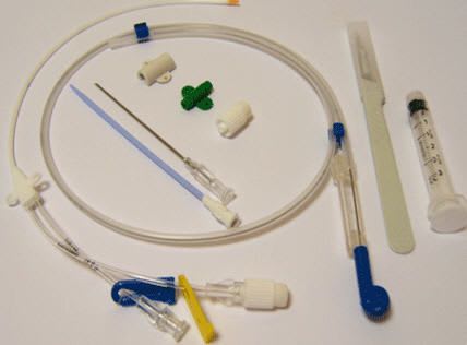 Central venous venous catheter set / double-lumen SELDIFLEX® PRODIMED - PLASTIMED
