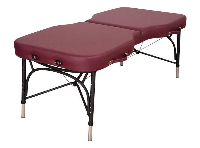 Manual massage table / portable / height-adjustable / folding Advanta ADCSCR282165SFTTBK Oakworks Massage
