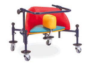 4-caster rollator / height-adjustable / pediatric / with seat BIRILLO ORMESA srl