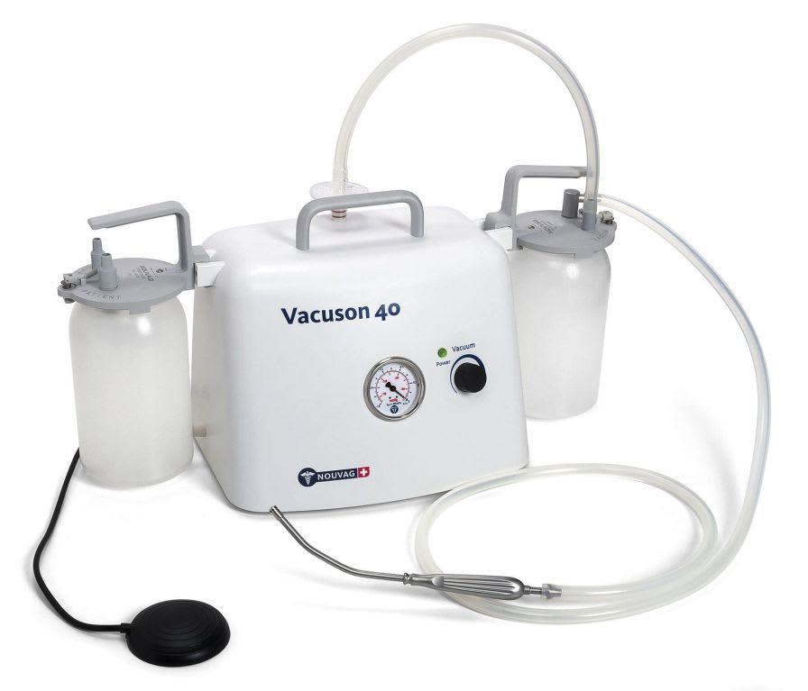 Electric surgical suction pump / handheld 40 L/min | VACUSON 40 Nouvag