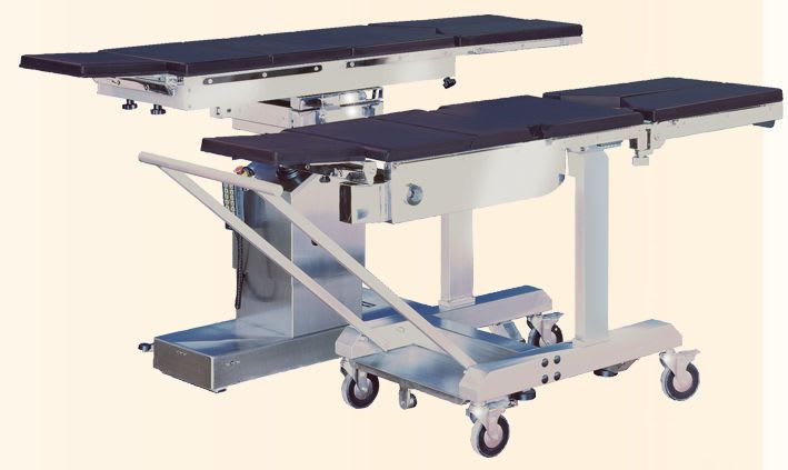 Universal operating table top / 5 sections / transfer SE EM 2010 NUOVA BN