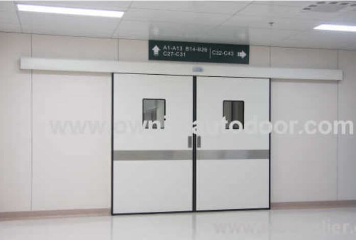 Hospital door / sliding / hermetic / stainless steel ETDMN OWNIC
