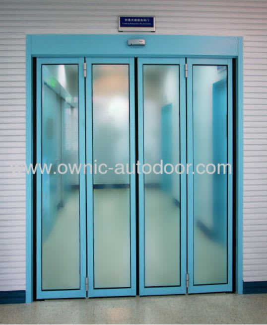 Hospital door / folding / stainless steel / aluminum ZDM OWNIC