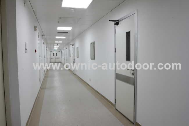 Hospital door / swinging / stainless steel QTDM OWNIC