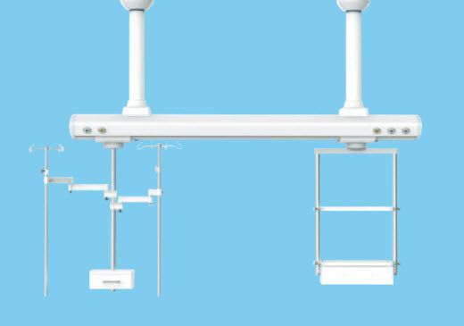 Ceiling-mounted medical pendant / articulated / with column P1000 series Oricare
