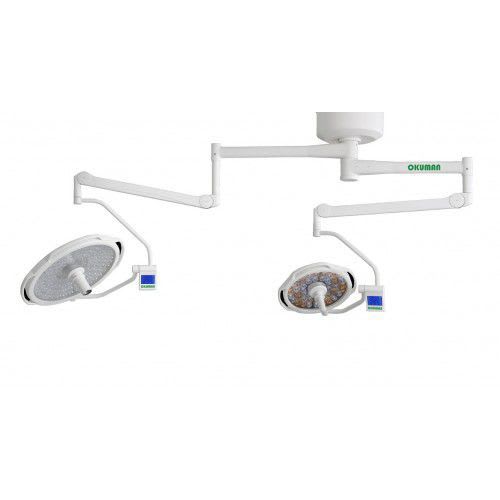 LED surgical light / ceiling-mounted / 2-arm LED 700 Okuman