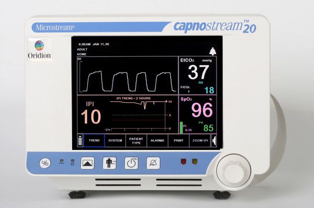 Carbon dioxide monitor Capnostream® Oridion