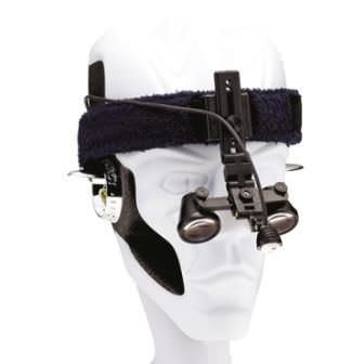 Headband magnifying loupe frame / with headlamp CLOTH Orascoptic