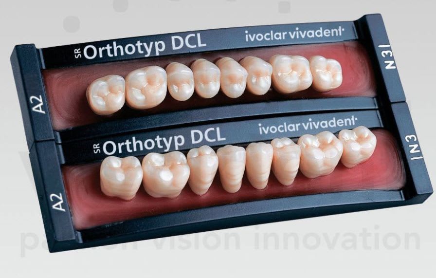 Resin dental prosthesis SR Orthotyp DCL Ivoclar Vivadent