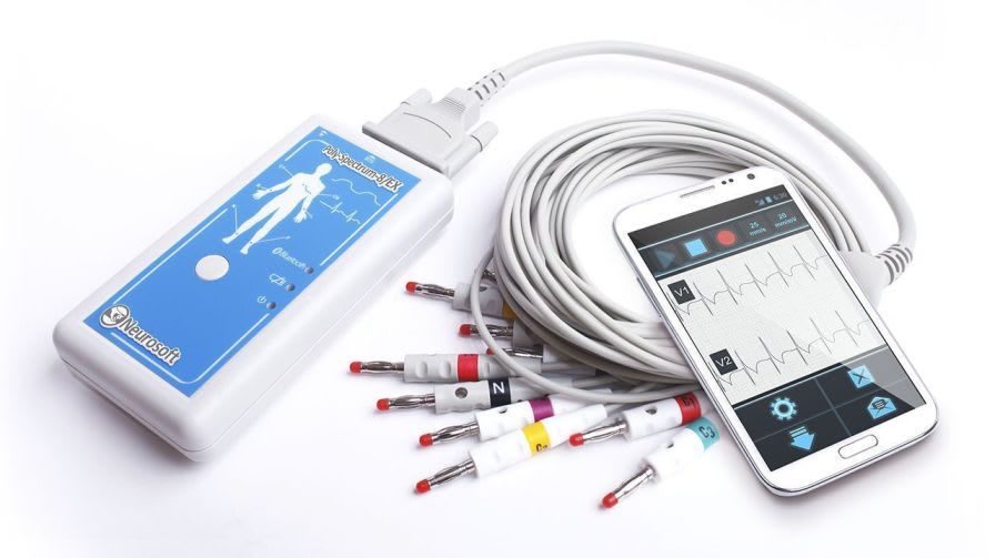 Wireless electrocardiograph / smartphone-based / 12-channel Poly-Spectrum-8/G Neurosoft