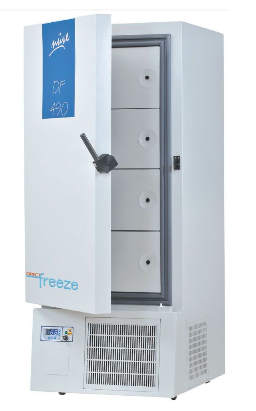 Laboratory freezer / upright / ultralow-temperature / 1-door -86 °C, 455 L | DF 490 Nüve