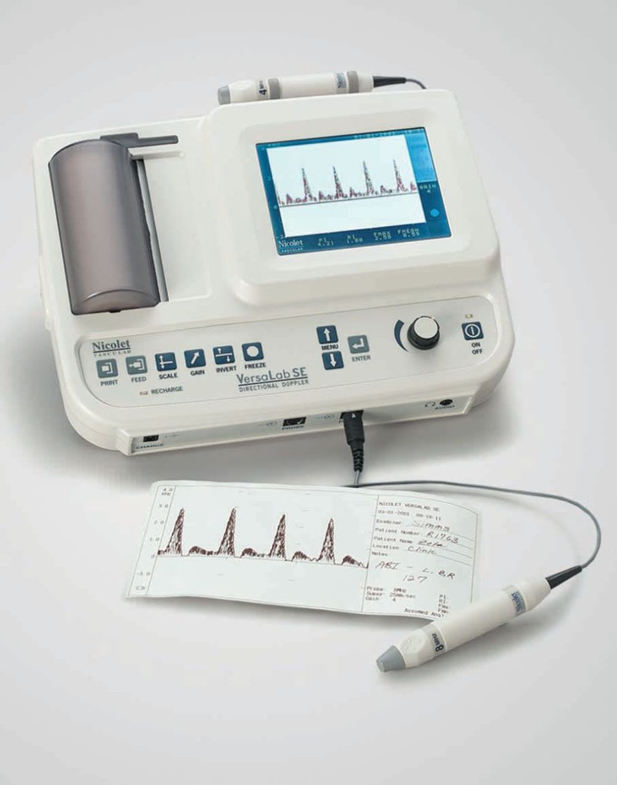 Vascular doppler / bidirectional / with ABI calculation / portable VersaLab™ LE, SE Natus Medical Incorporated