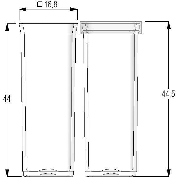 Flat-bottom test tube / polypropylene 7.50 ml | MPxxxxx series Micronic