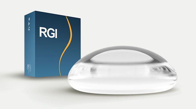 Breast cosmetic implant / round / silicone RGI Nagor